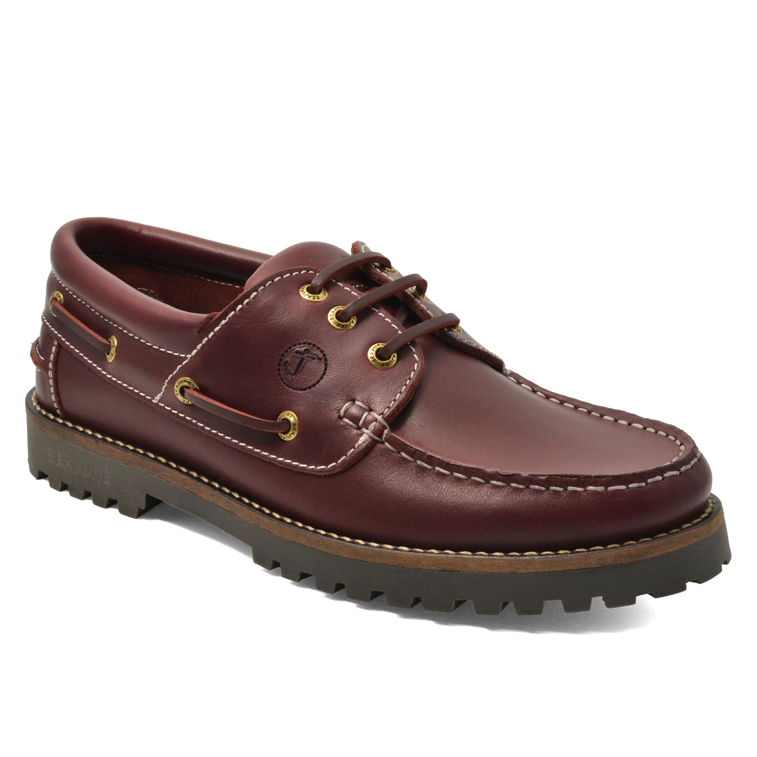 SEAJURE Zapatos Náuticos Seajure Oran Hombre Burdeos Cuero