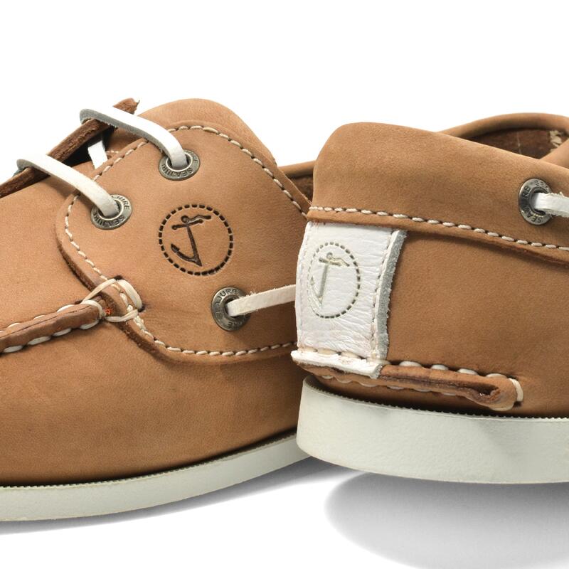 Sapatos de Vela Esterel Homem Castanho Claro Nubuck