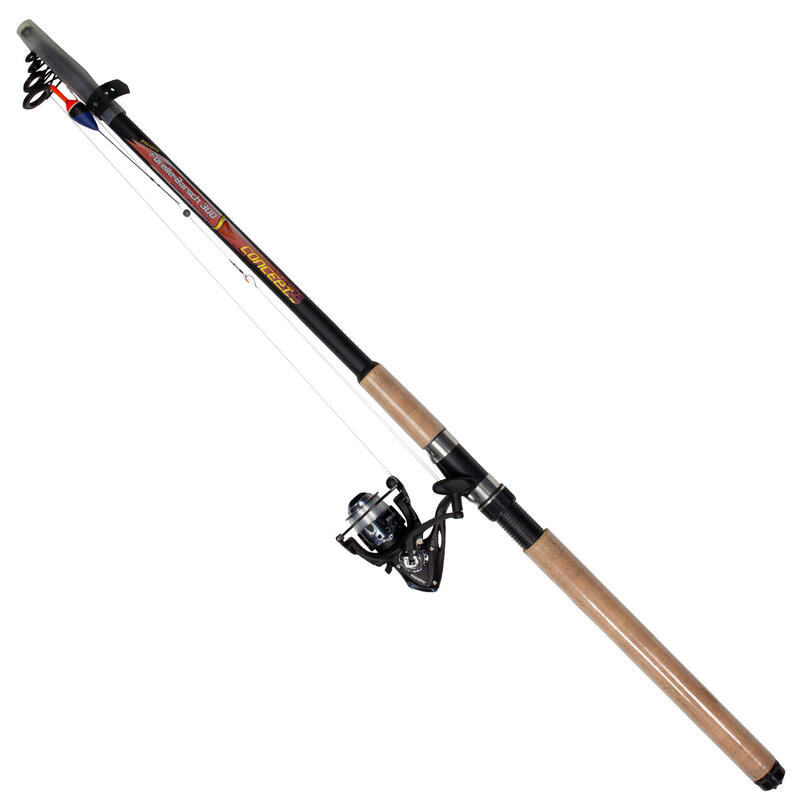 Hengelset | Hengel en reel combo | Forel en baars | 300 cm