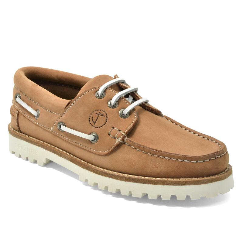 Sapatos de Vela Bisnap Mulher Castanho Claro Pele Nubuck