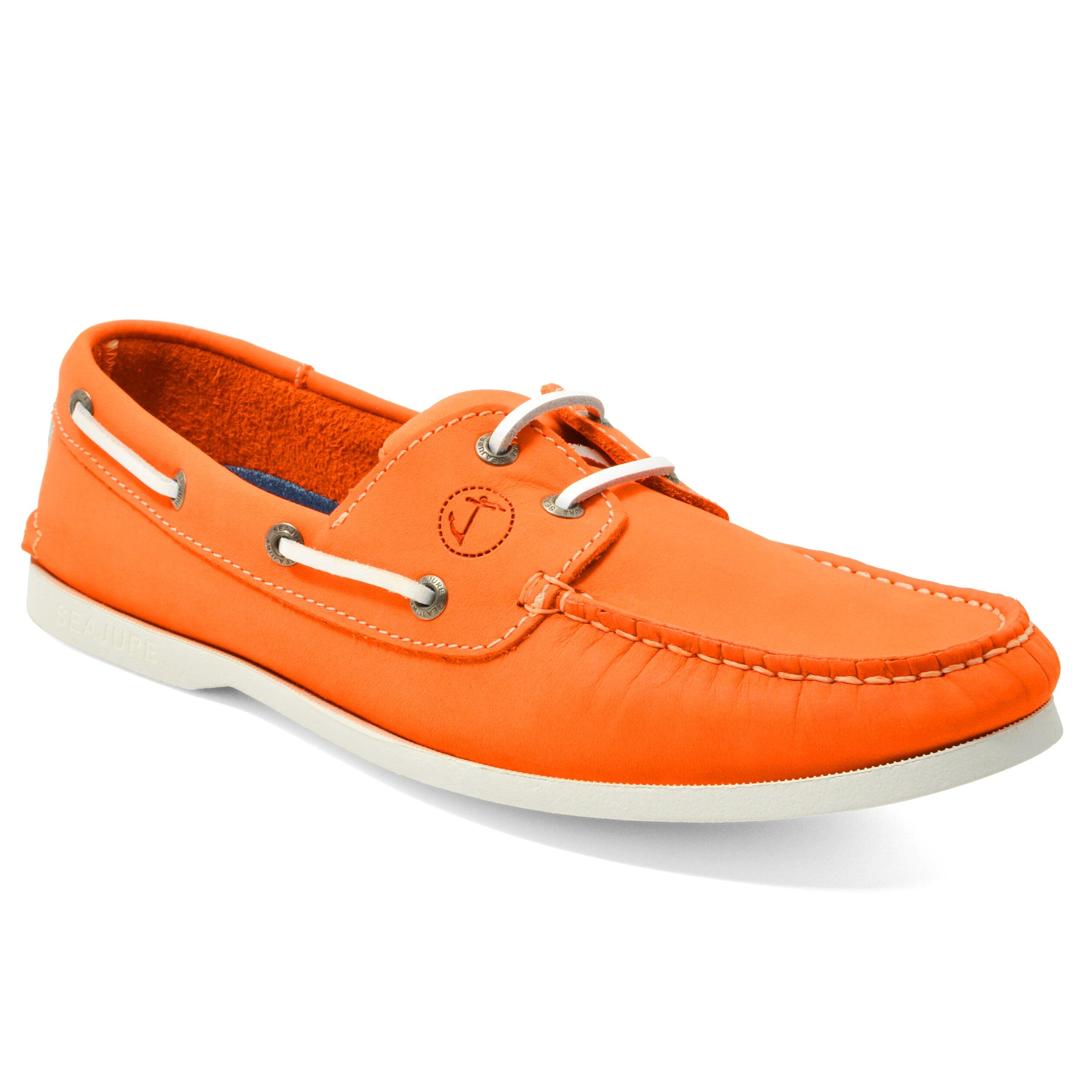 Sapatos de Vela Celestún Homem Laranja Nubuck