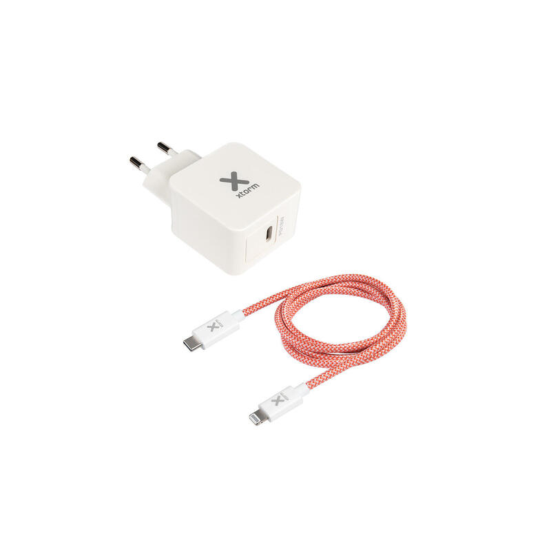 Carregador USB-C Xtorm, cabo USB-C para Lightning, 18W