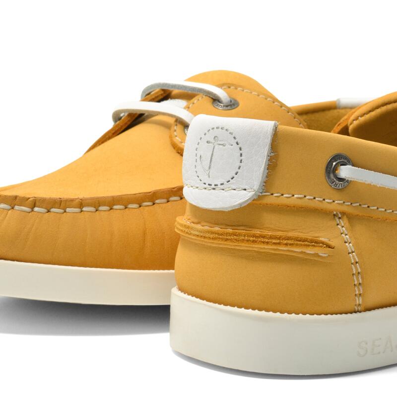 Sapatos de Vela Qarraba Mulher Amarelo Pele Nubuck