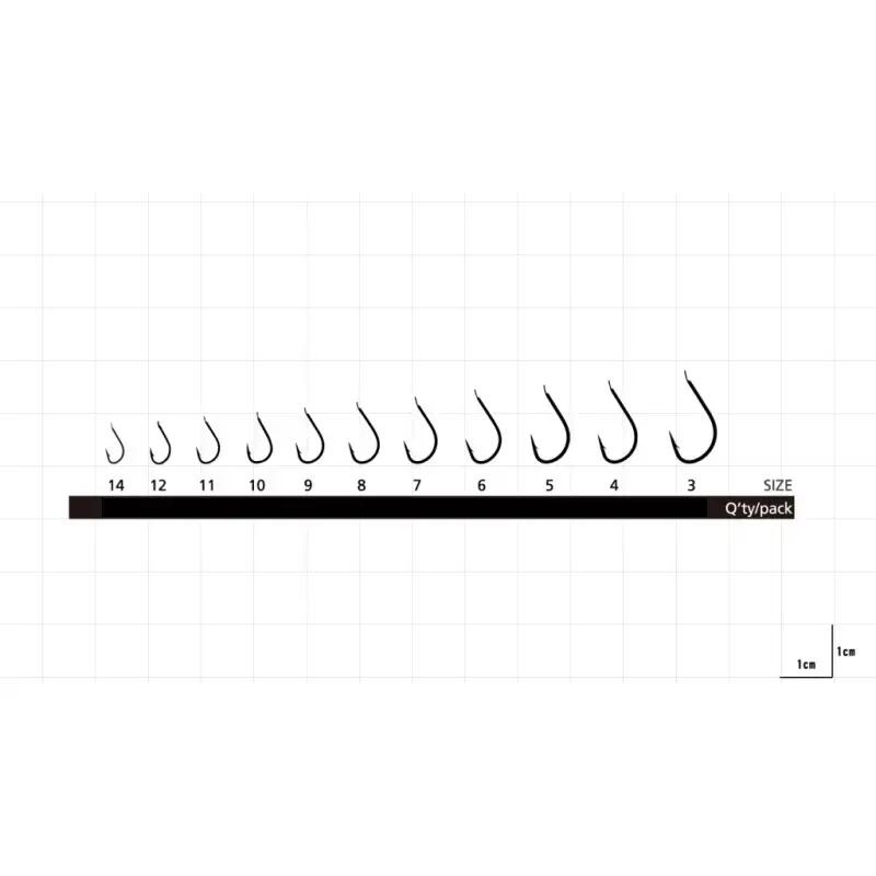 Set carlige pescuit Hayabusa Umitanago HG-300, 10 buc, 14 6/6