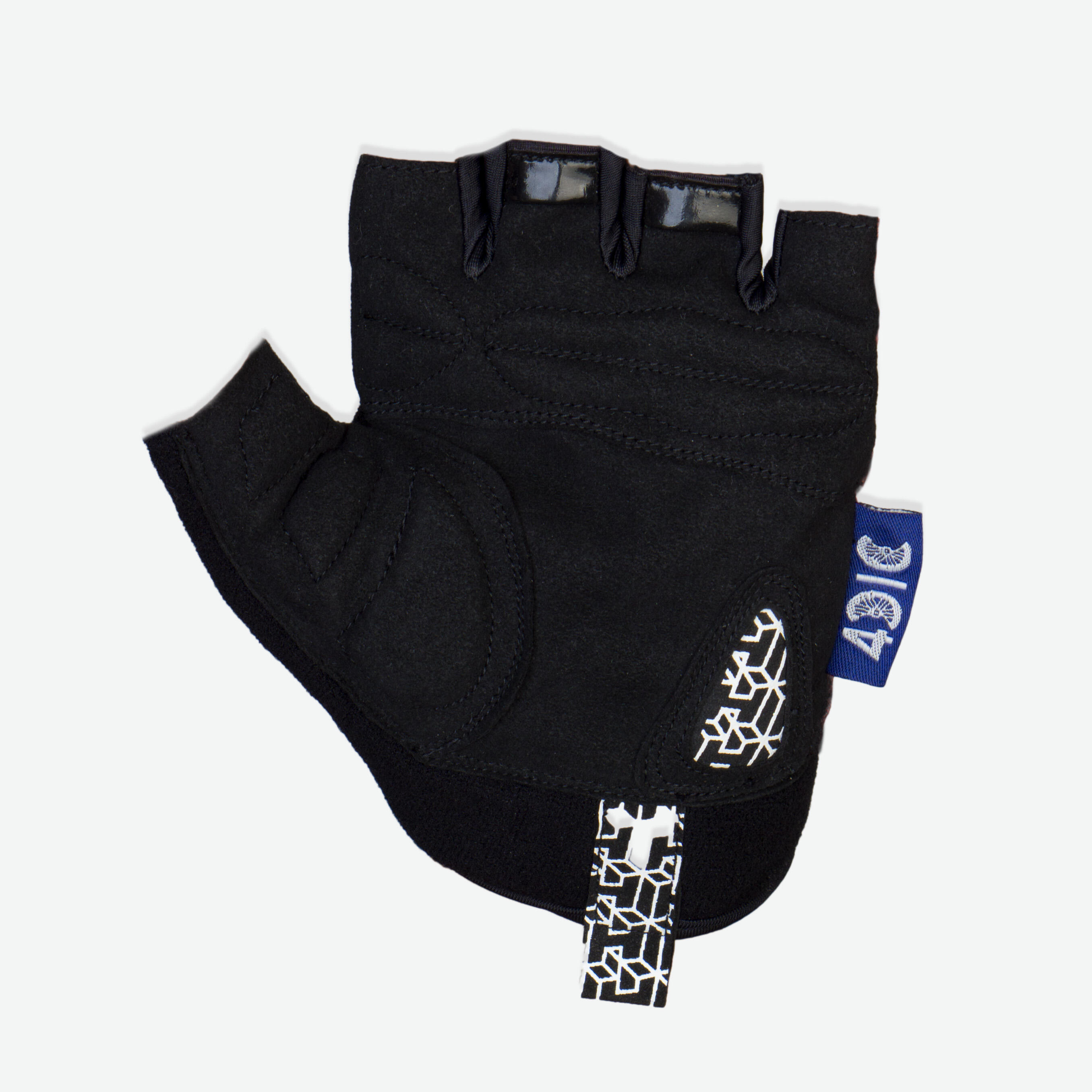 GUANTES CORTOS MTB AZUL ADULTO 4CIC 2/3