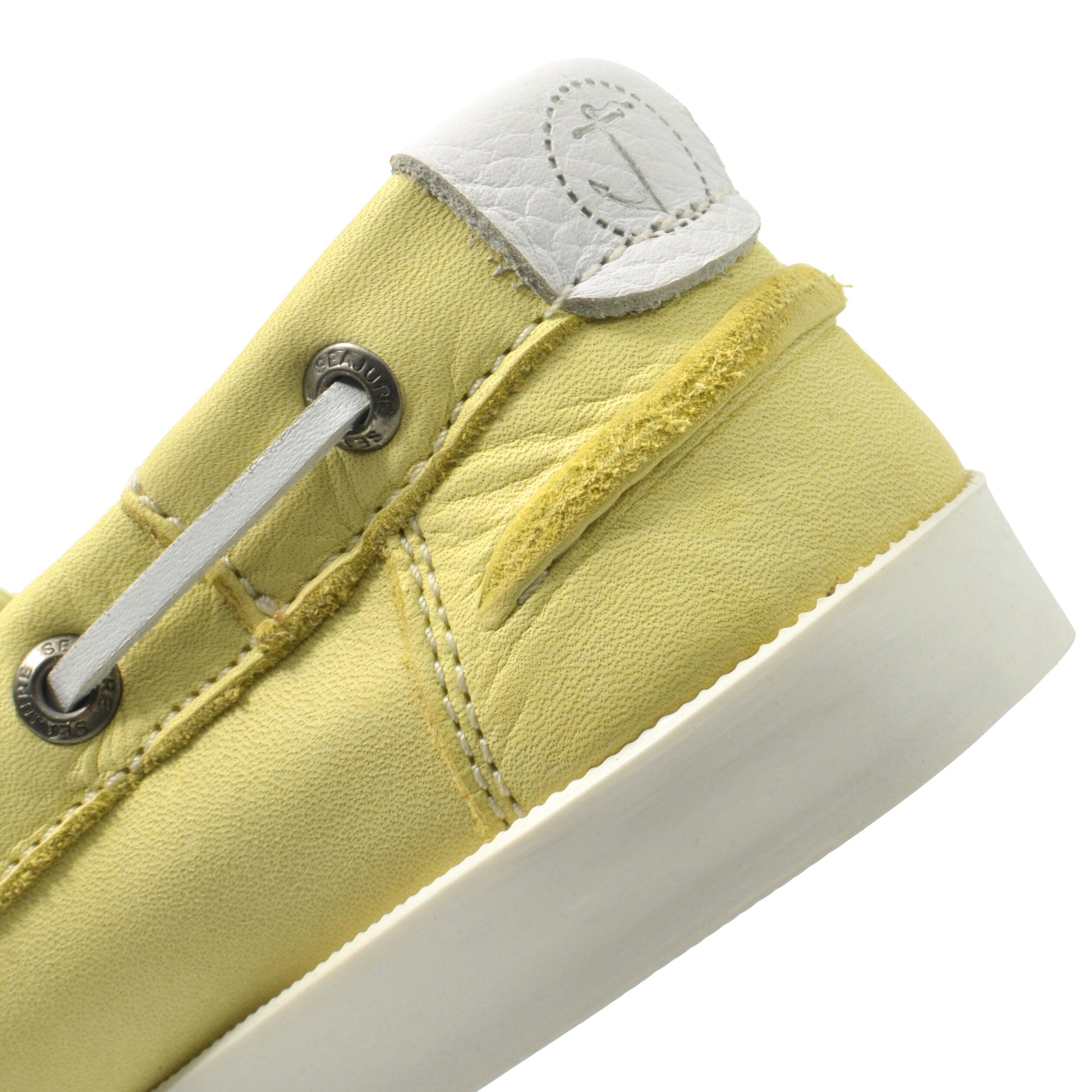Scarpe da Barca Lipite Donna Limone Pelle nabuk 4/5