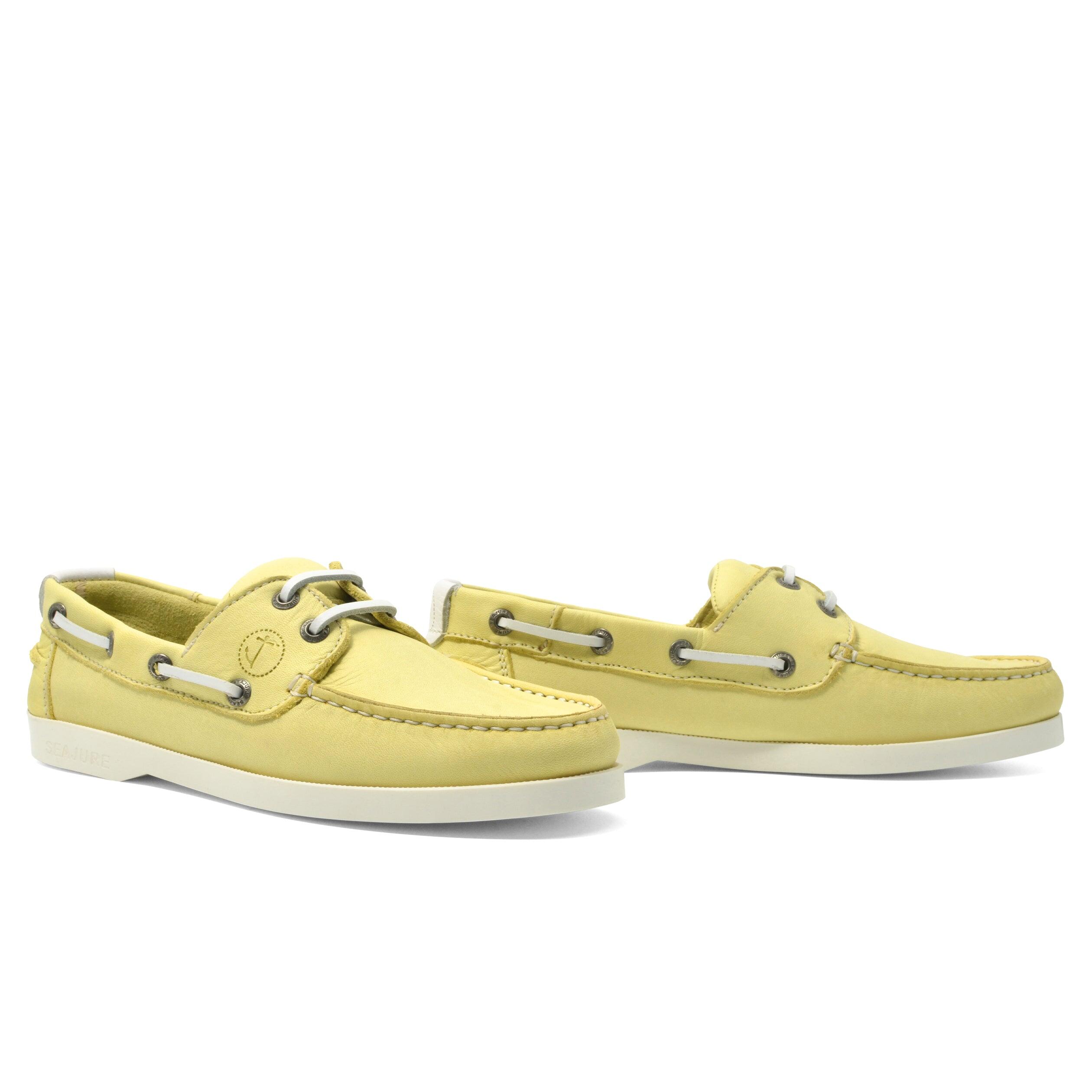 Scarpe da Barca Lipite Donna Limone Pelle nabuk 3/5