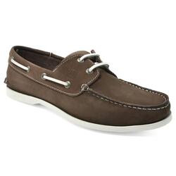 Chaussures Bateau Tabarka Homme Marron Nubuck