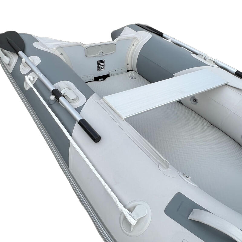 充氣橡皮艇, 拉絲甲板附充氣龍骨 (3.3M長 X 0.9 MM PVC) - 灰色