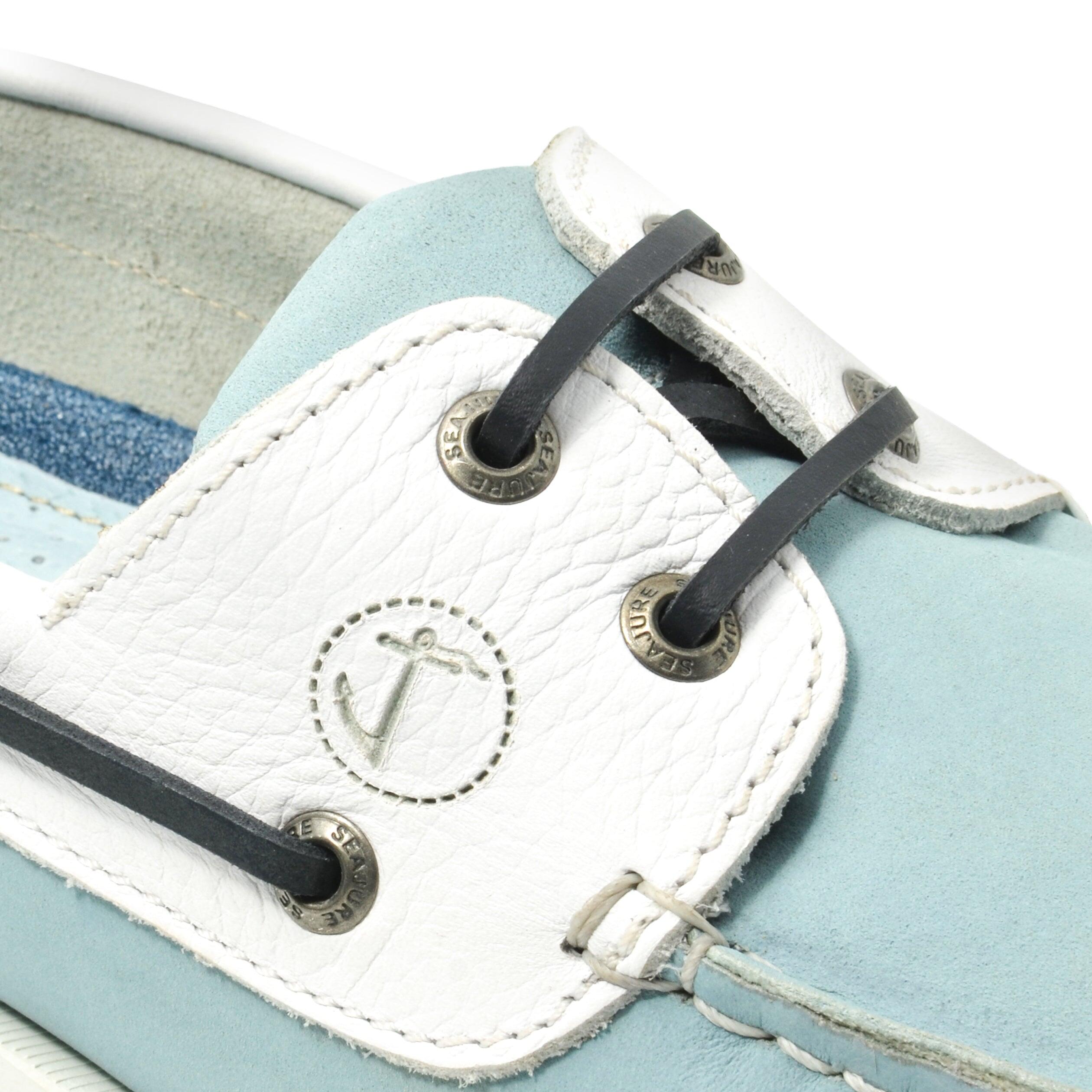 Zapatos Náuticos Seajure Siquijor Hombre Azul Claro y Blanco Nobuck 5/5