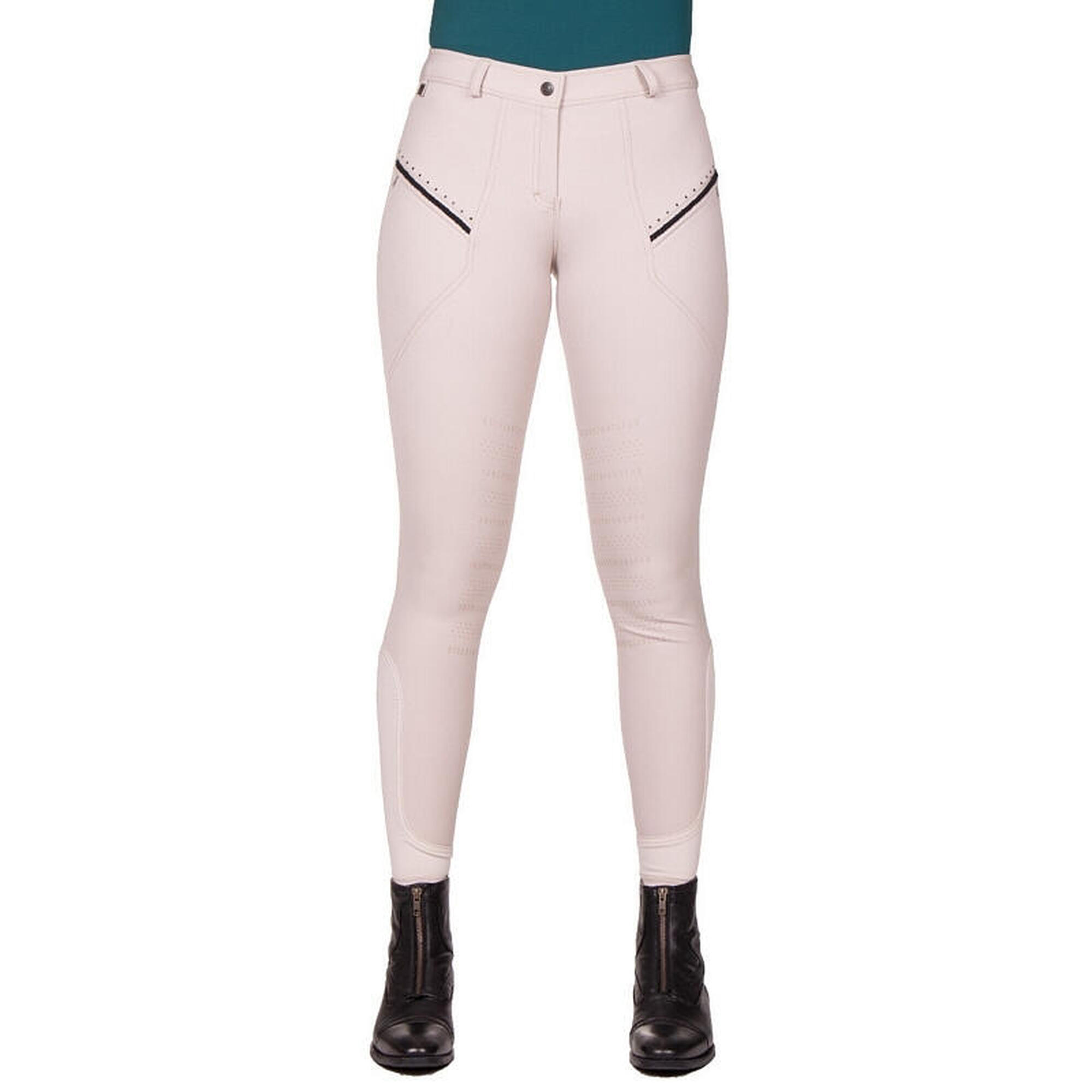 Women's mid grip riding pants QHP Jace Basanes