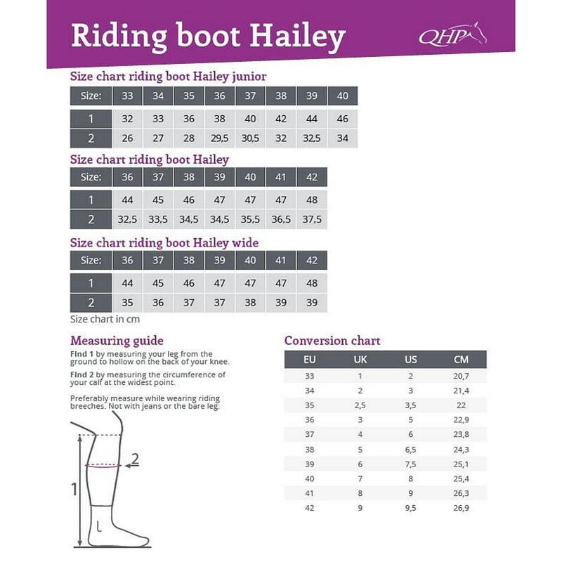 Bottes équitation QHP Hailey