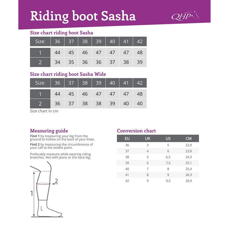 Bottes équitation QHP Sasha