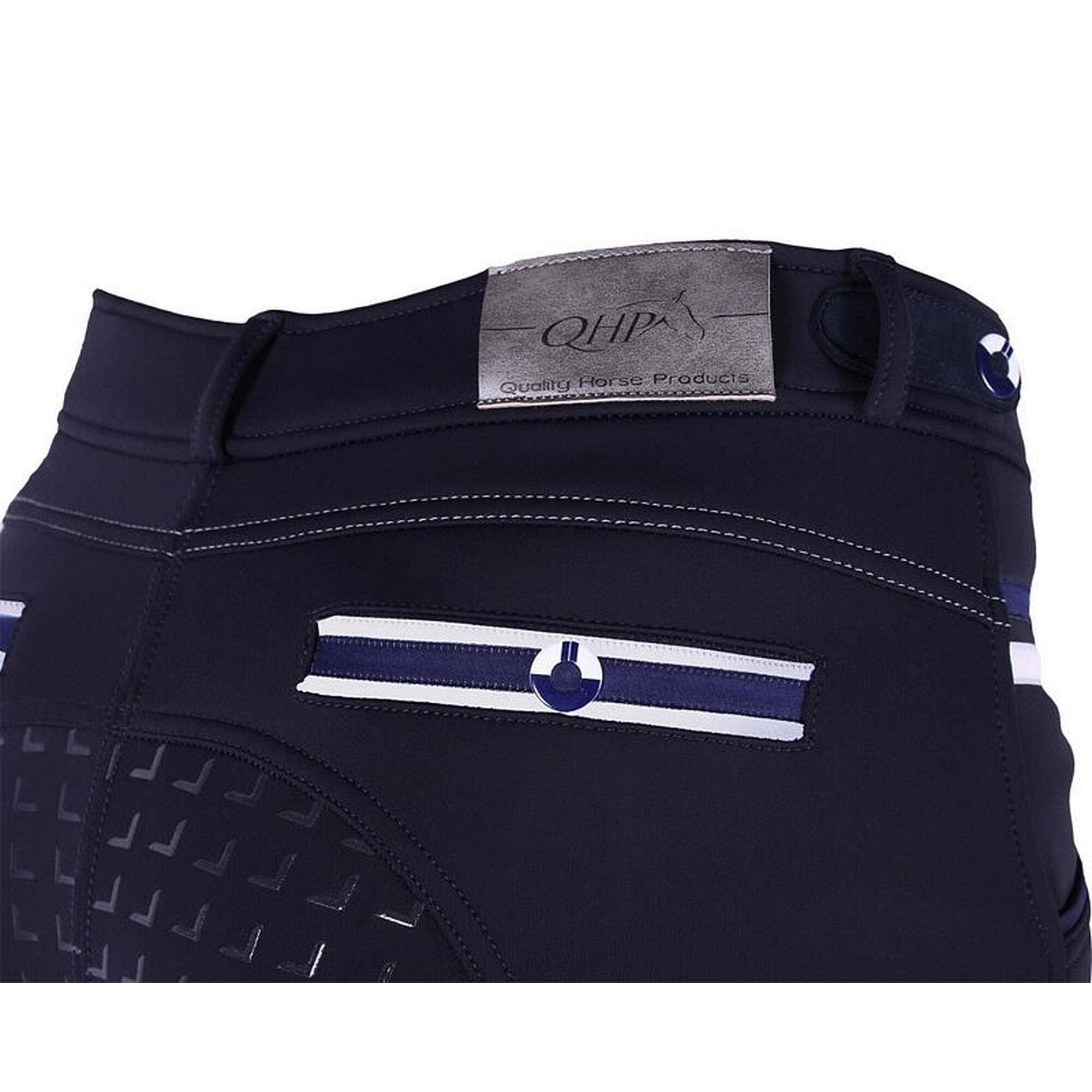 QHP Rijbroek softshell Emma full grip - Navy