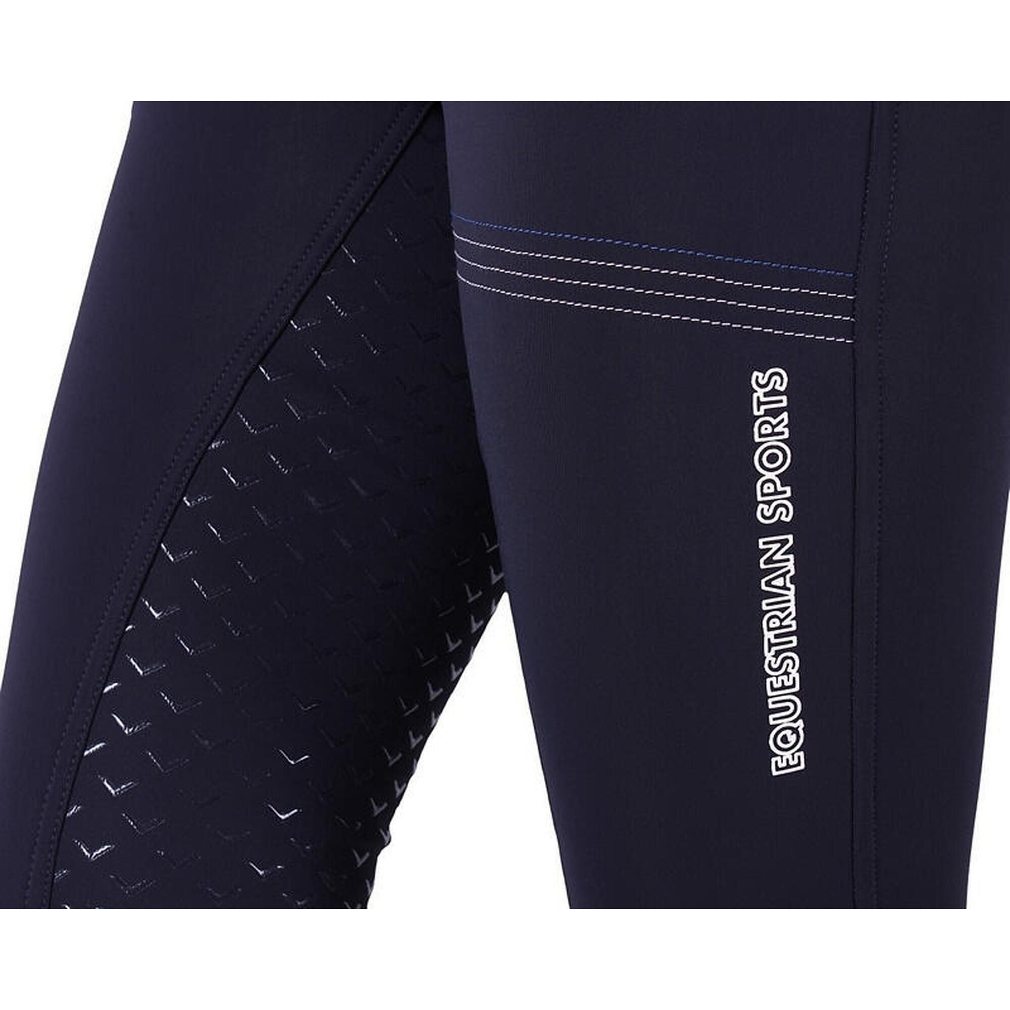 QHP Rijbroek softshell Emma full grip - Navy