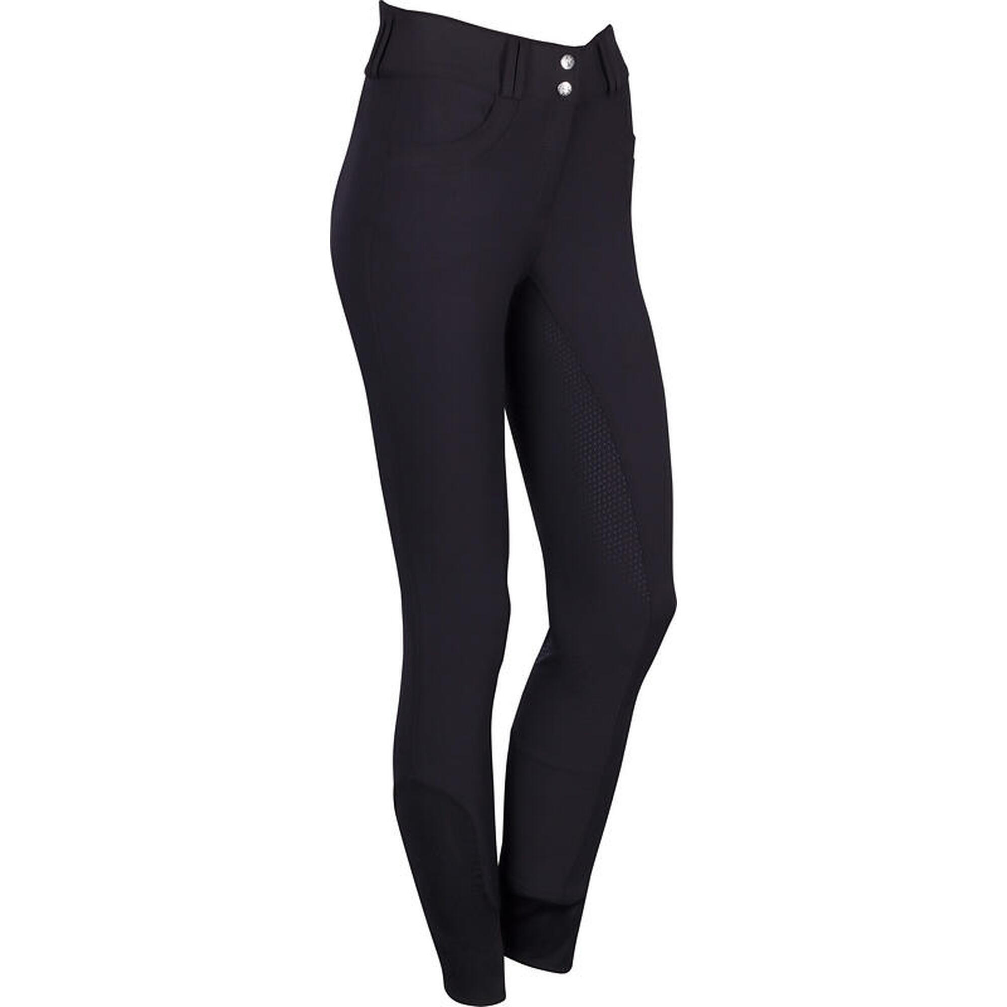 Harrys Horse - Pantalon Équitation Taille Haute Femme Harry's Horse Full Grip - Pantalon D'Équitation - Noir - Decathlon