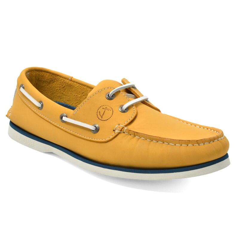 Sapatos de Vela Maho Homem Amarelos Nubuck