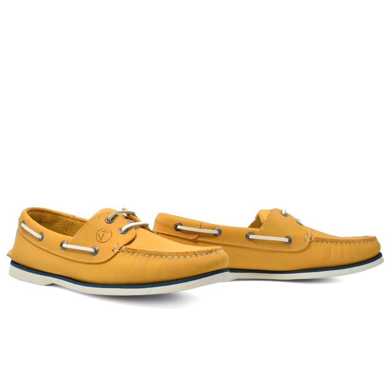 Zapatos Náuticos Seajure Maho Hombre Amarillo Nobuck