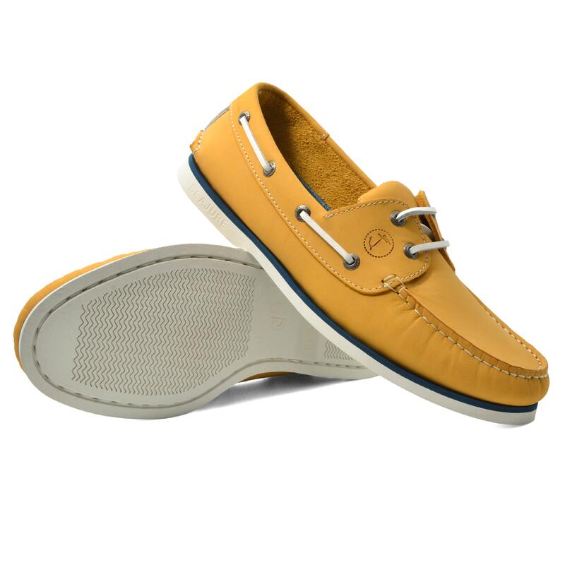 Sapatos de Vela Maho Homem Amarelos Nubuck