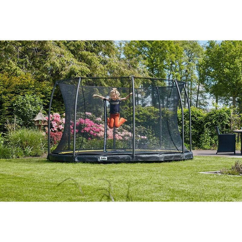 Trampoline - Sol Comfort Edition - 396 cm - Rond Noir