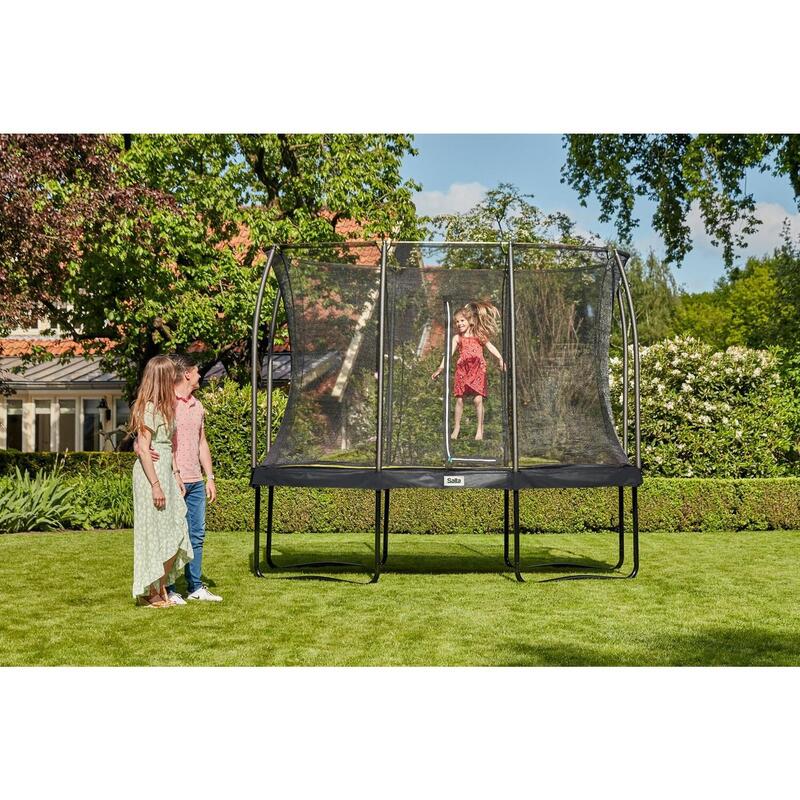 Trampolin - Comfort Edition - 214 x 153 cm - Rechteckig Schwarz