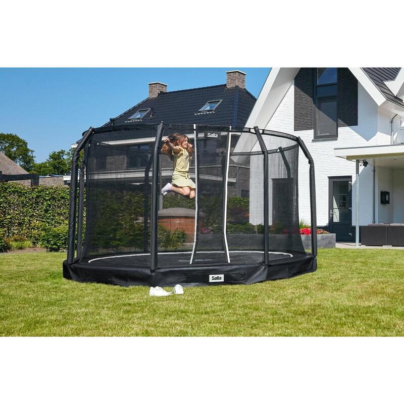 Trampoline - Premium Ground - 396 cm - Rond Noir