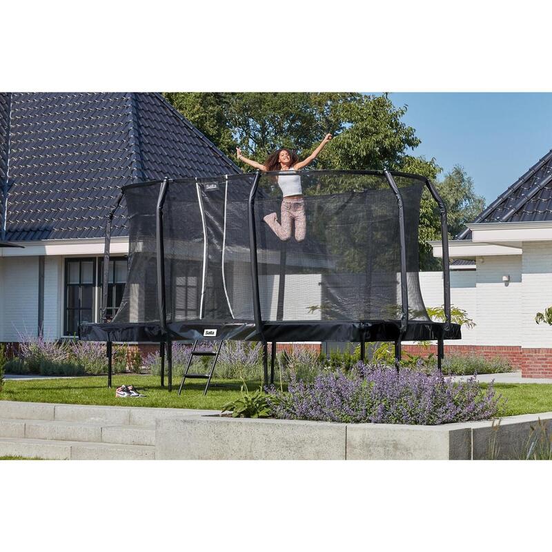 Trampoline - First Class - 427 x 244 cm - Rectangulaire Noir