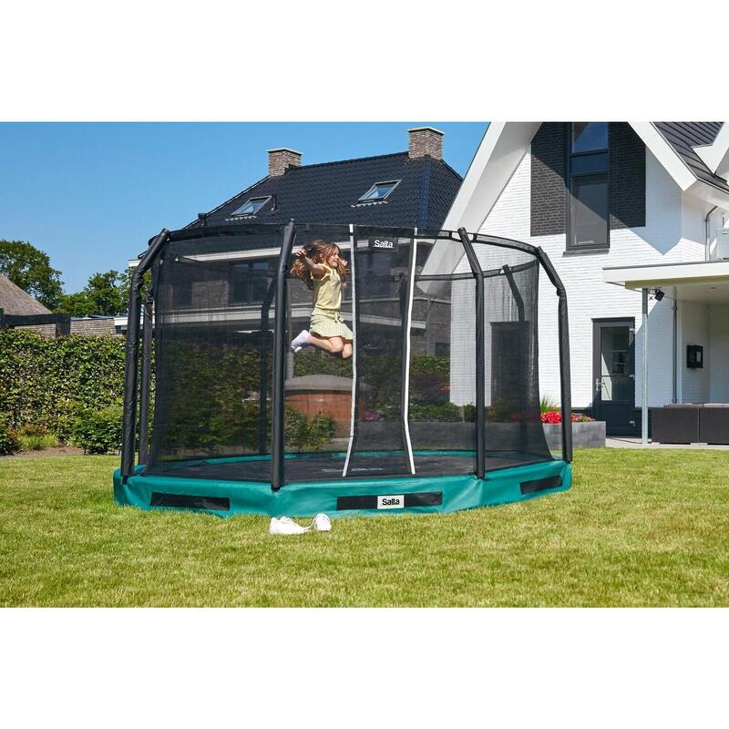 Trampoline - Premium Ground - 427 cm - Rond Vert