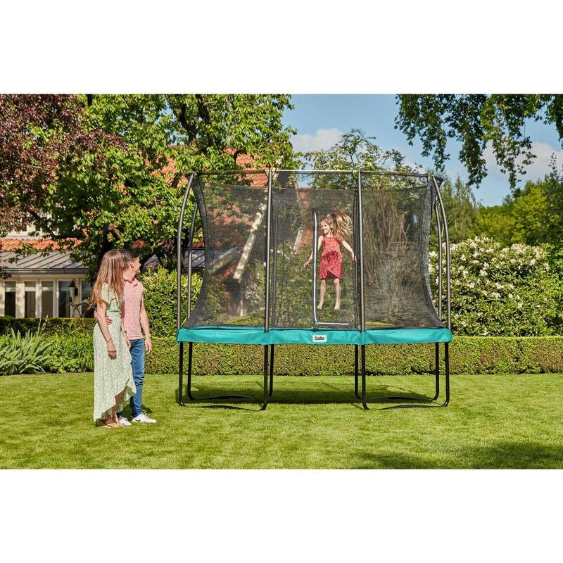 Trampoline - Comfort Edition - 305 x 214 cm - Rectangulaire Vert