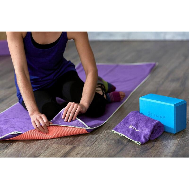 Stay Put Yoga Handdoek - Purple