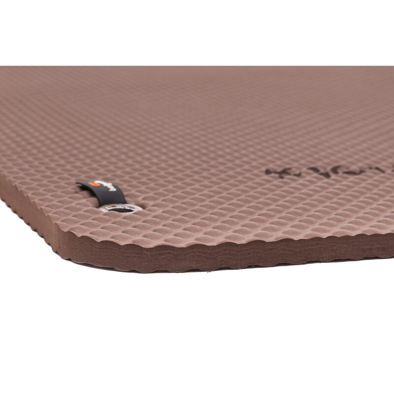 Gevoerde vloermat Maximaal comfort voor fitness en pilates. 160x60cm. Chocolat