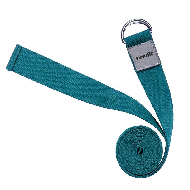 Premium Yoga Riem - Katoen - 250 cm - Ocean Green