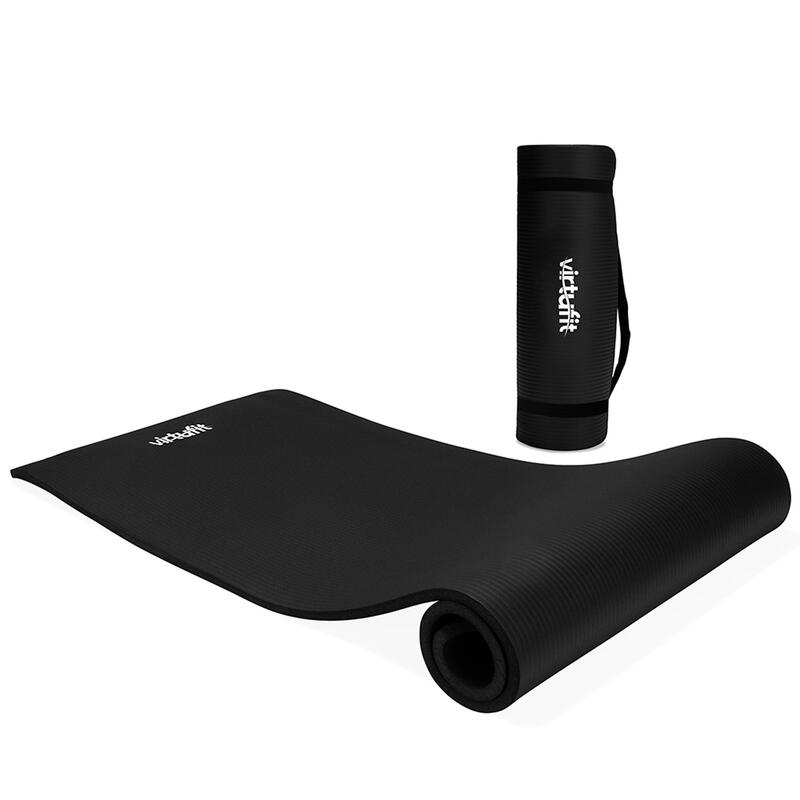 Tapis de fitness en PVC - 180 x 60 x 1,5 cm - Tapis de yoga avec lanière