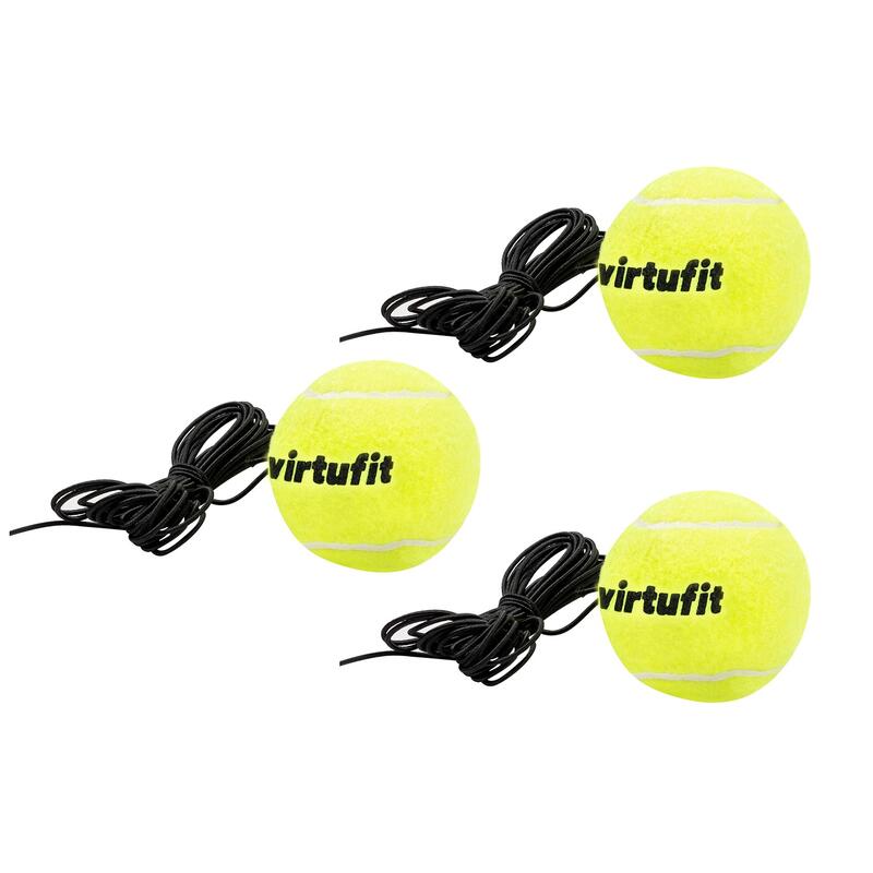 VirtuFit Tennis Trainer 3 mingi cu banda elastica