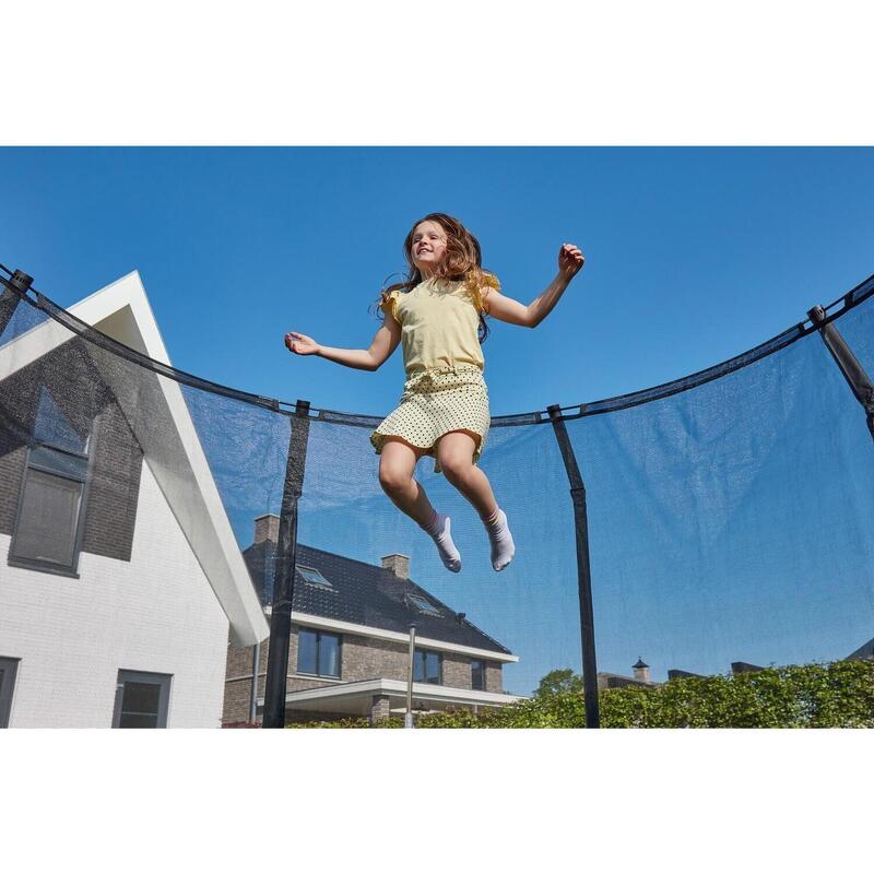 Trampoline de sol Salta Premium avec filet de sécurité - 251 cm - Noir