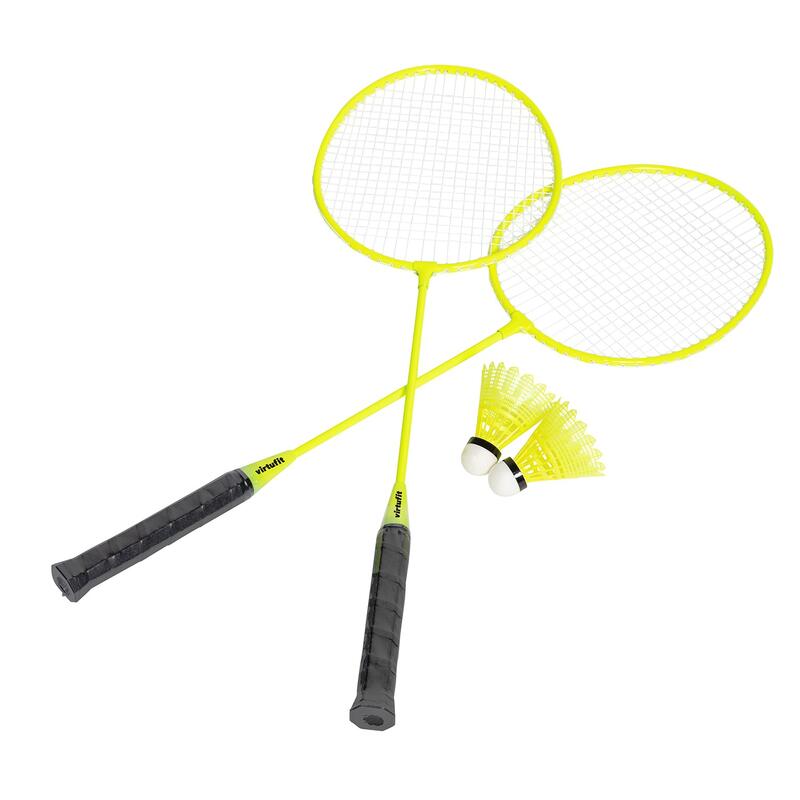 Red De Bádminton Portátil - Kit 2 En 1 - Incluye Estuche Y Raquetas