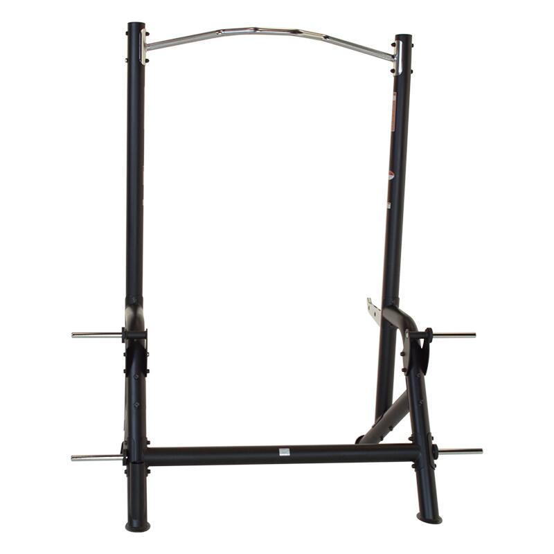 Rack à squat avec barre de traction - noir