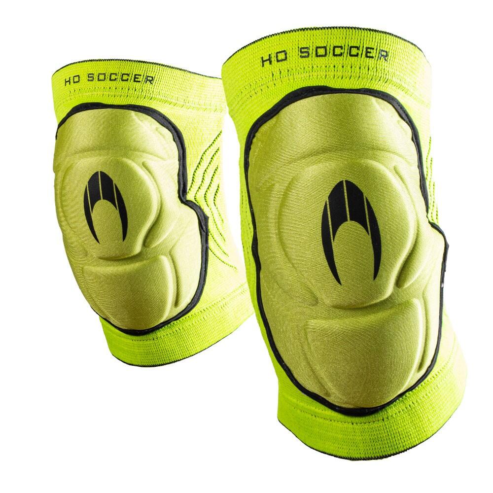 HO SOCCER Ginocchiere imbottite da calcio Ho Soccer Covenant per bambino lime