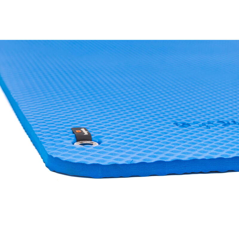 Max Comfort gewatteerde mat voor Pilates-grondoefeningen. 180x60cm. Blauw