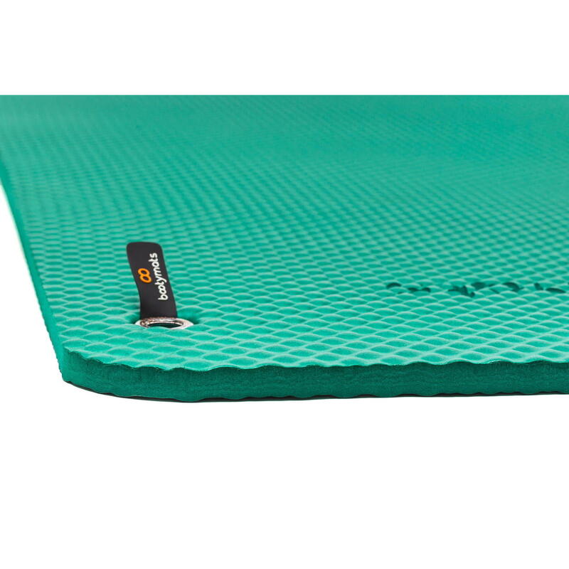 Max Comfort gewatteerde mat voor Pilates-grondoefeningen. 180x60cm. Groen