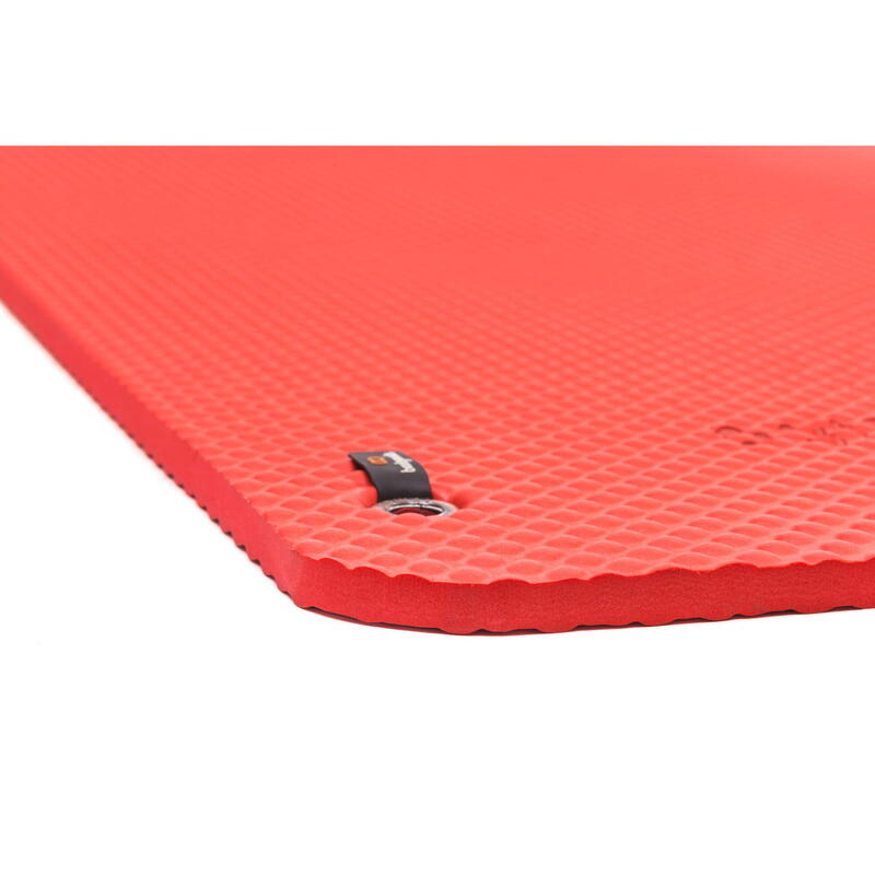 Gevoerde vloermat Maximaal comfort voor fitness en pilates. 160x60cm. Rood