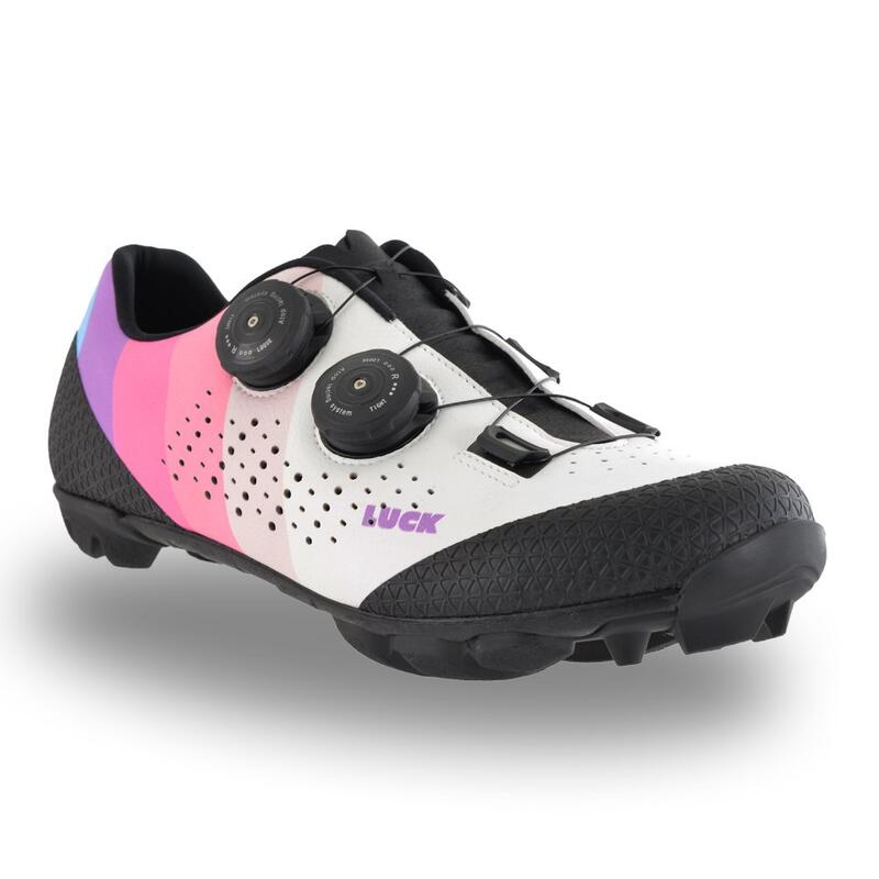 Sapatos Mulher de ciclismo BTT Luck Galaxy Woman branco