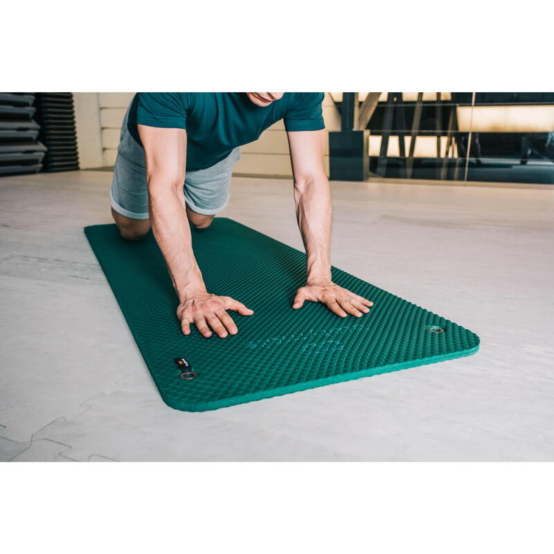 Gevoerde vloermat Maximaal comfort voor fitness en pilates. 160x60cm. Groen
