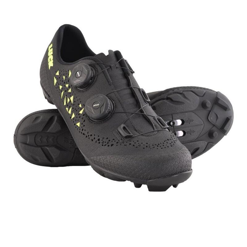 Zapatillas Ciclismo MTB Luck Phantom Negras Triangulos