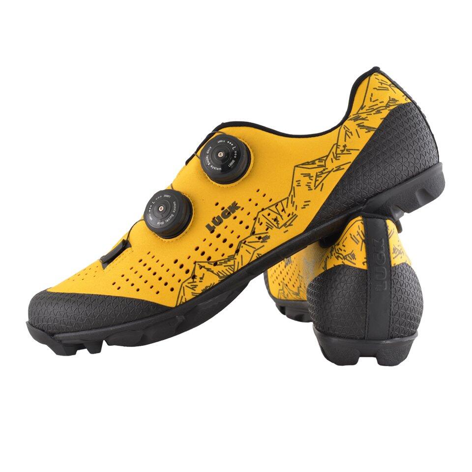 Zapatillas Ciclismo MTB Luck Phantom Monta as Amarillas Decathlon