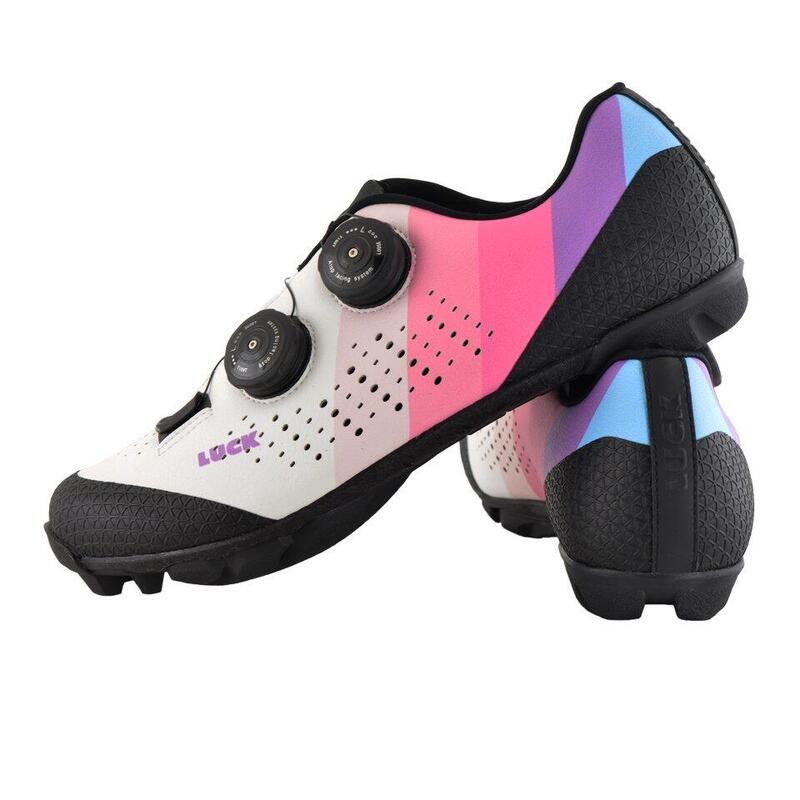 Sapatos Mulher de ciclismo BTT Luck Galaxy Woman branco