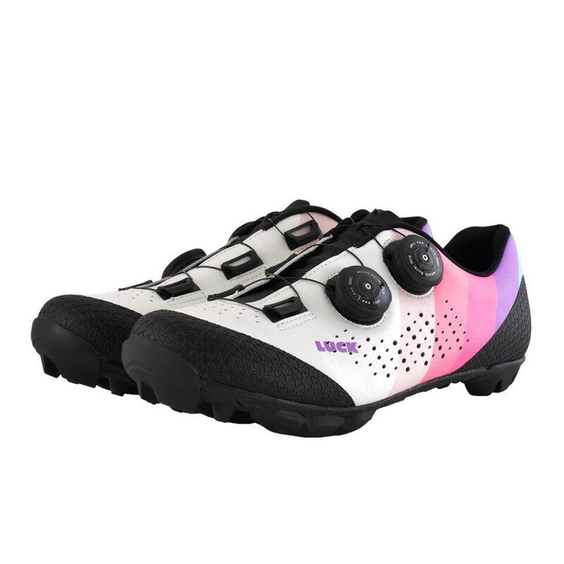 Sapatos Mulher de ciclismo BTT Luck Galaxy Woman branco