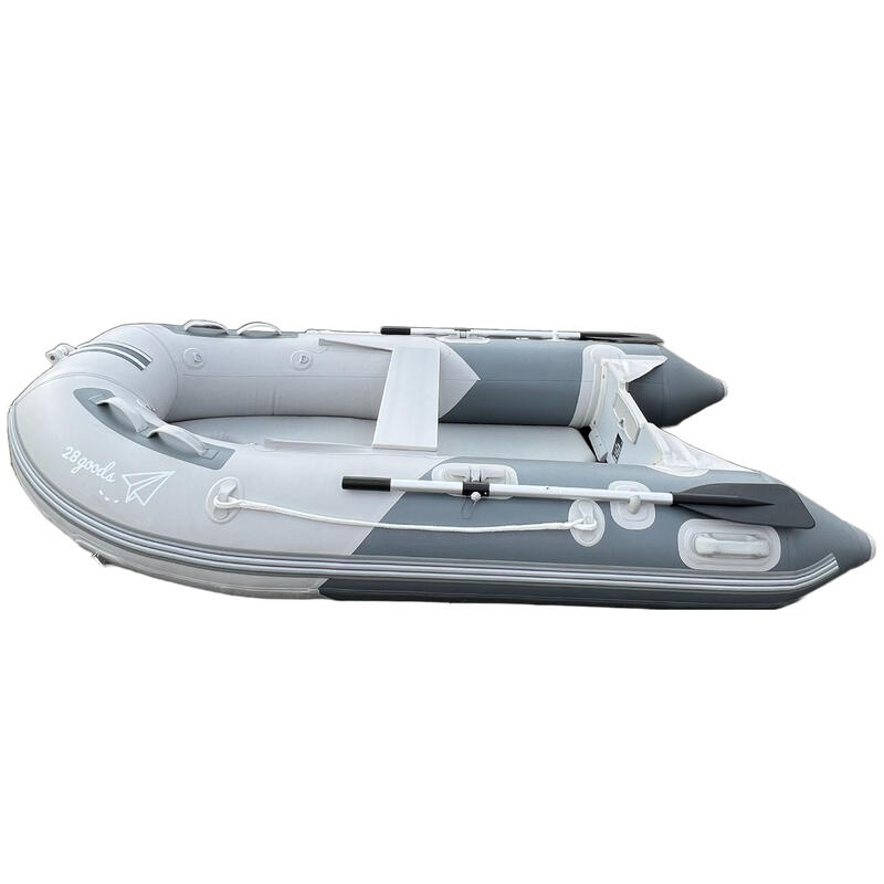 Inflatable Boat, Air Deck With Inflatable Keel (3.8M (L) X 0.9MM PVC) - Grey
