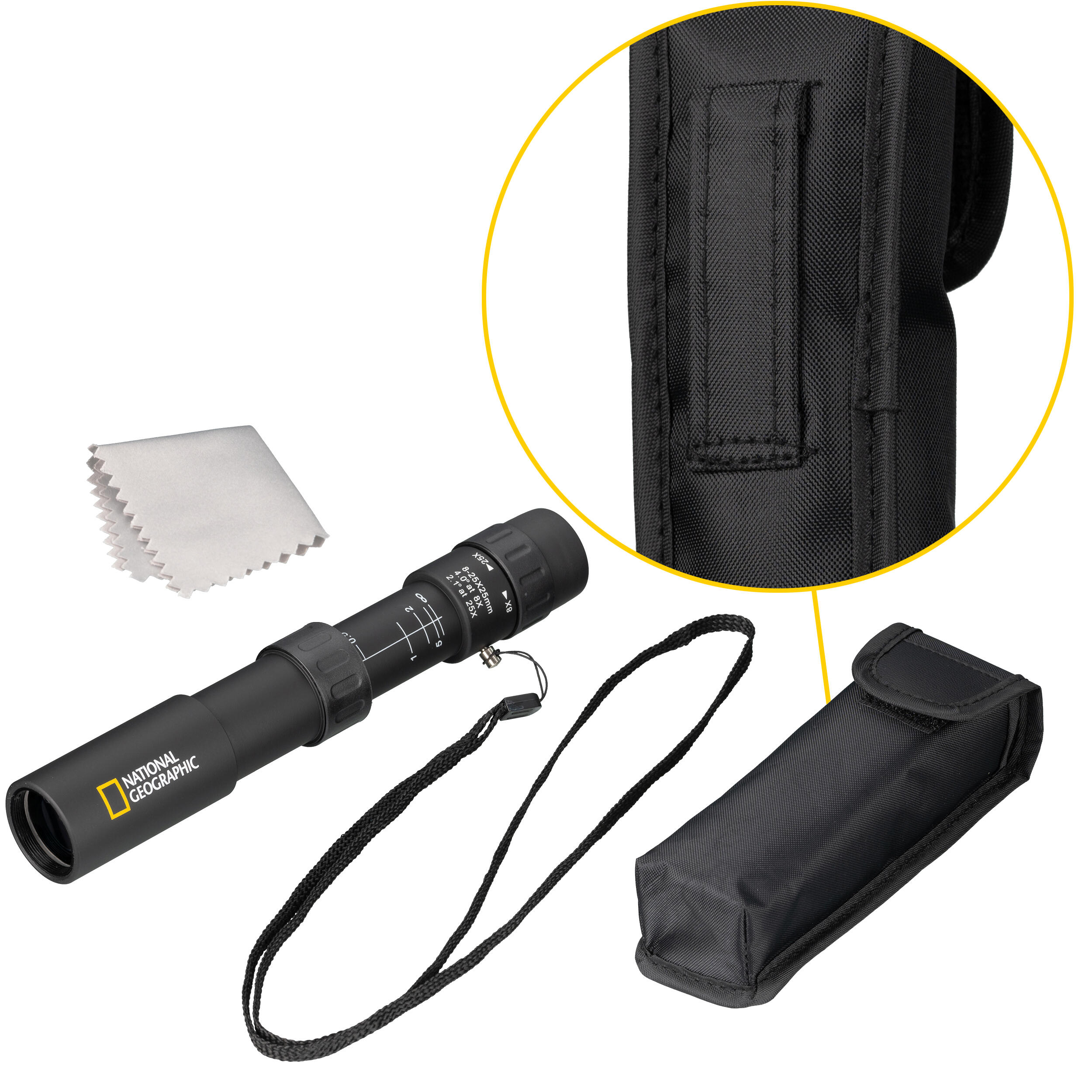 Pack monoculare zoom 8-25x25 + bussola NATIONAL GEOGRAPHIC 3/5