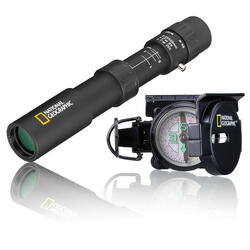 Pack monoculaire avec zoom 8-25x25 + National Geographic Compass